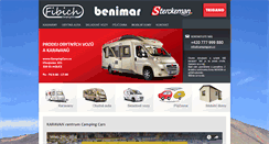 Desktop Screenshot of campingcars.cz