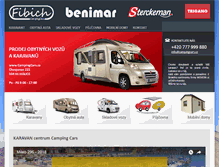 Tablet Screenshot of campingcars.cz